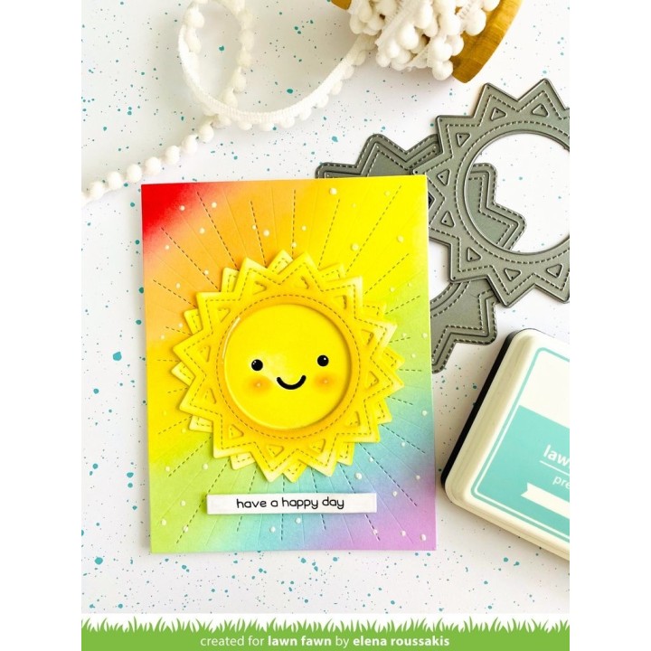(LF2532)Lawn Fawn Sunburst Backdrop Dies