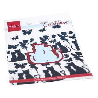(LR0744)Creatables Silhouette Cats in love