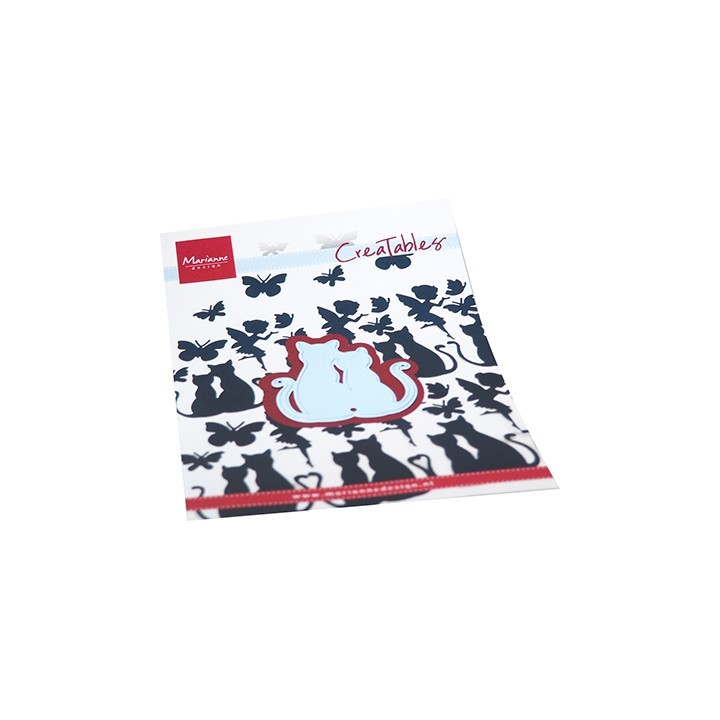 (LR0744)Creatables Silhouette Cats in love
