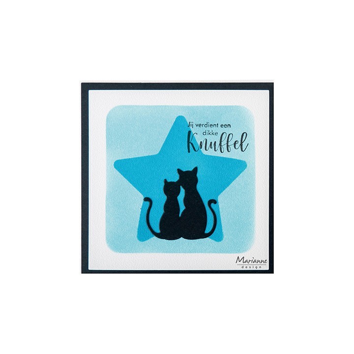 (LR0744)Creatables Silhouette Cats in love