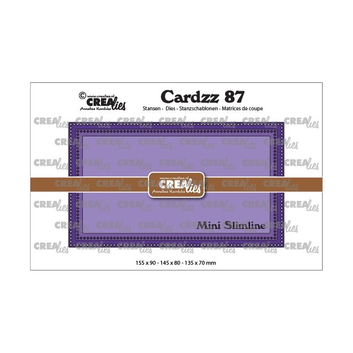 (CLCZ87)Crealies Cardzz no 87 Mini Slimline G