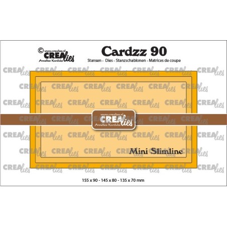 (CLCZ90)Crealies Cardzz no 90 Mini Slimline J