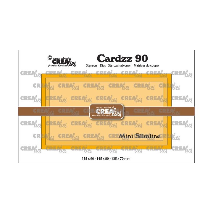 (CLCZ90)Crealies Cardzz no 90 Mini Slimline J