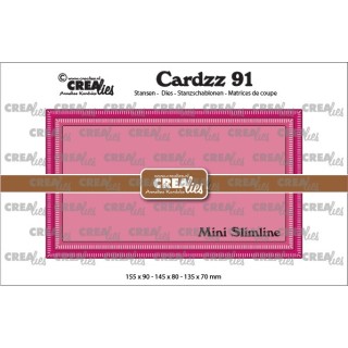 (CLCZ91)Crealies Cardzz no 91 Mini Slimline K