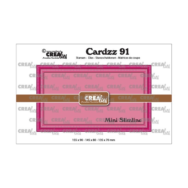 (CLCZ91)Crealies Cardzz no 91 Mini Slimline K