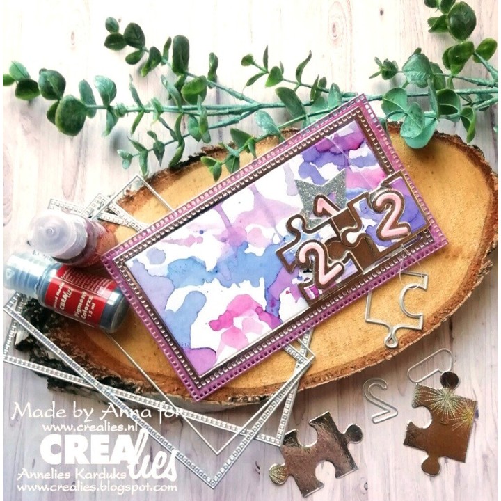 (CLCZ92)Crealies Cardzz no 92 Mini Slimline L