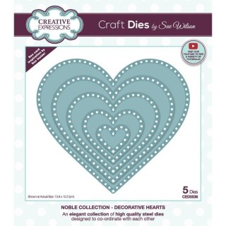 (CED5536)Craft Dies - Noble matrice de découpe Layered heart