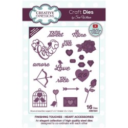 (CED1541)Craft Dies - Finishing touches Heart accessories