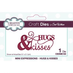 (CEDME100)Craft Dies - Mini expressions Hugs & kisses