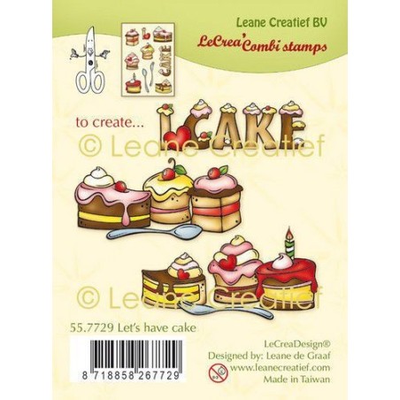 (55.7729)Clear stamp combi Let's have cake