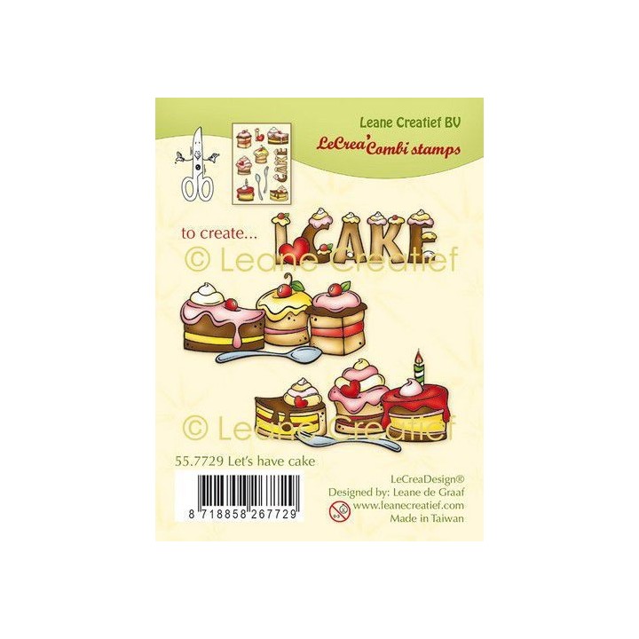 (55.7729)Clear stamp combi Let's have cake