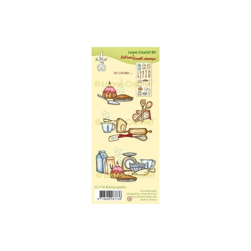 (55.7736)Clear stamp combi Baking supplies