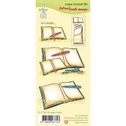 (55.7743)Clear stamp combi An open book