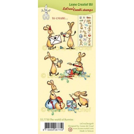 (55.7750)Clear stamp combi The world of Bunnies