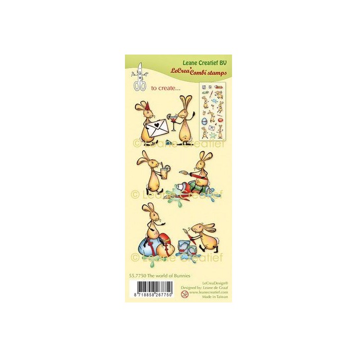 (55.7750)Clear stamp combi The world of Bunnies