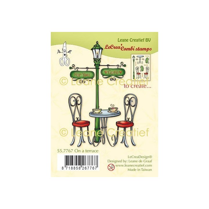 (55.7767)Clear stamp combi On a terrace