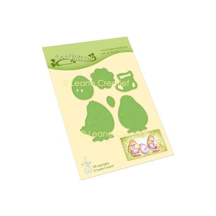 (45.7811)Lea'bilitie Easter chicks cut and embossing die