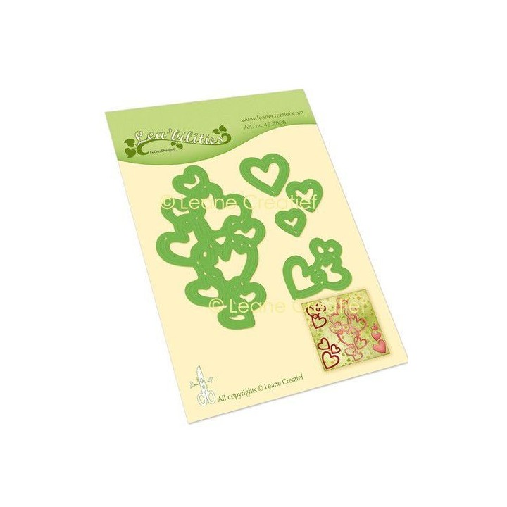 (45.7866)Lea'bilitie Heart ornaments cutting die