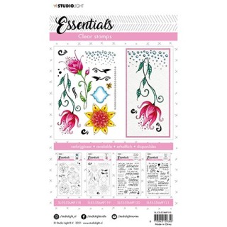 (SL-ES-STAMP119)Studio light  SL Clear stamp Quirky long flowers Essentials nr.119