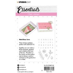 (SL-ES-STAMP142)Studio light  SL Clear stamp Matchbox Love Essentials nr.142
