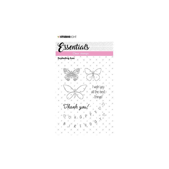 (SL-ES-STAMP145)Studio light  SL Clear stamp Exploding box Essentials nr.145