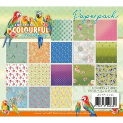 (ADPP10043)Paperpack - Amy Design - Colourful Feathers