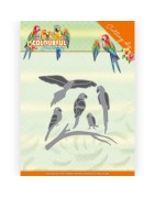 (ADD10262)Dies - Amy Design - Colourful Feathers - Parrot
