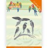 (ADD10262)Dies - Amy Design - Colourful Feathers - Parrot