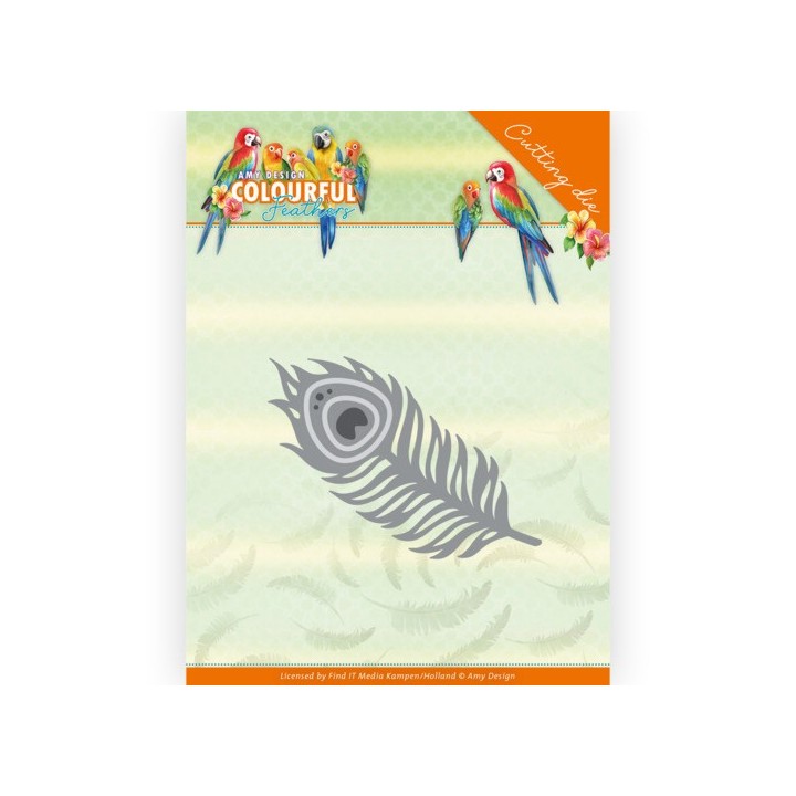 (ADD10263)Dies - Amy Design - Colourful Feathers - Feather