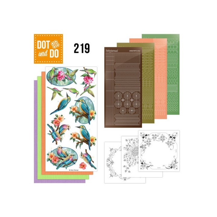 (DODO219)Dot and Do 219 - Amy Design - Colourful Feathers