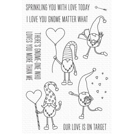 (CS-642)My Favorite Things Love You Gnome Matter What Clear Stamps