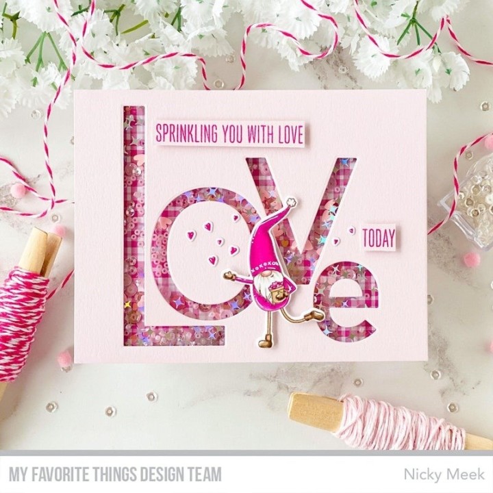 (CS-642)My Favorite Things Love You Gnome Matter What Clear Stamps