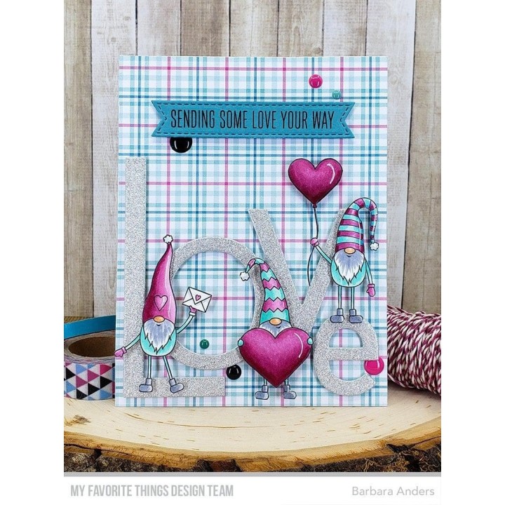 (CS-642)My Favorite Things Love You Gnome Matter What Clear Stamps