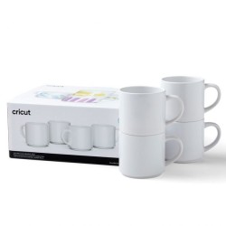 (2009392)Cricut Ceramic Mug Blank White Stackable 295ml
