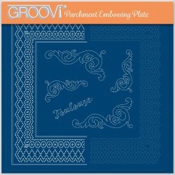 (GRO-GG-41640-24)Groovi Plate A4 TOULOUSE - FRENCH CITIES DIAGONAL LACE DUET