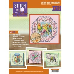 (STDOOC10013)Stitch and Do on Colour 013 - Amy Design - Colourful feathers