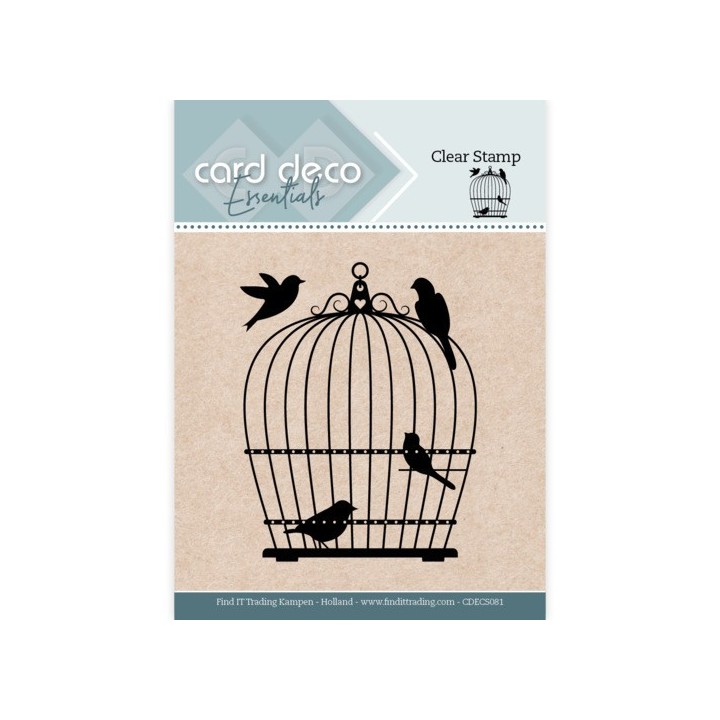 (CDECS081)Card Deco Essentials Clear Stamps - Birdcage