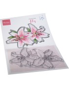 (TC0890)Clear stamp & die set Tiny's Flowers - Lily