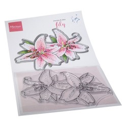 (TC0890)Clear stamp & die set Tiny's Flowers - Lily