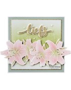 (TC0890)Clear stamp & die set Tiny's Flowers - Lily