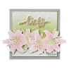 (TC0890)Clear stamp & die set Tiny's Flowers - Lily