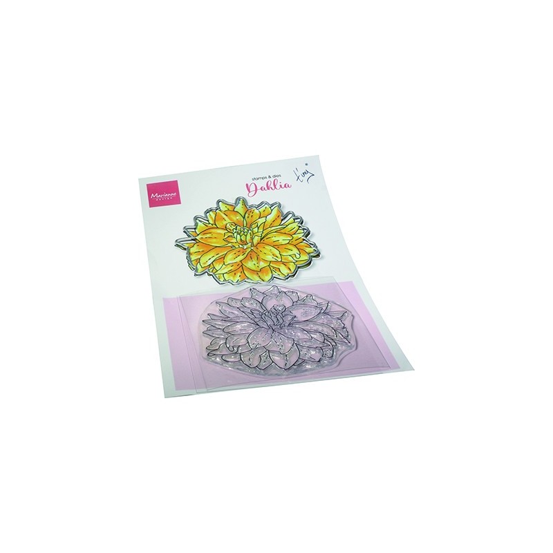 (TC0892)Clear stamp & die set Tiny's Flowers - Dahlia