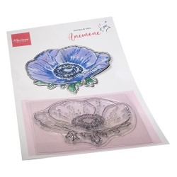 (TC0893)Clear stamp & die set Tiny's Flowers - Anemone