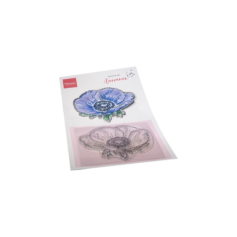 (TC0893)Clear stamp & die set Tiny's Flowers - Anemone