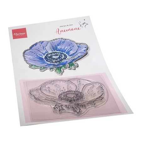 (TC0893)Clear stamp & die set Tiny's Flowers - Anemone