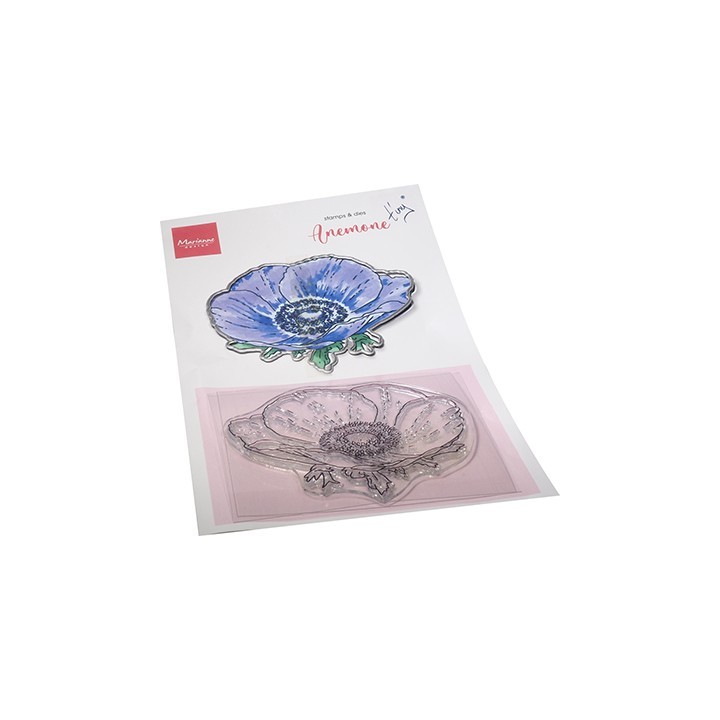 (TC0893)Clear stamp & die set Tiny's Flowers - Anemone