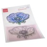 (TC0893)Clear stamp & die set Tiny's Flowers - Anemone