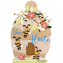 (PS8118)Marianne Design Mask stencil Beehive by Marleen