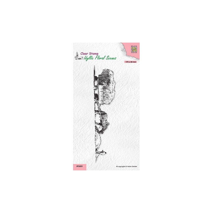 (IFS051)Nellie`s Choice Clearstamp - Slim line country house