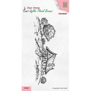 (IFS052)Nellie`s Choice Clearstamp - Slim line roses